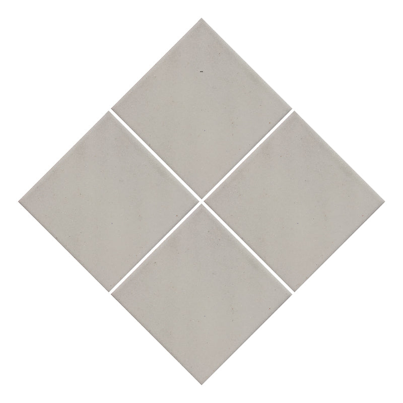 Azulejo 10.5cm Artesanal Tipo Talavera Liso 90pz Marfil Cálido- Mate