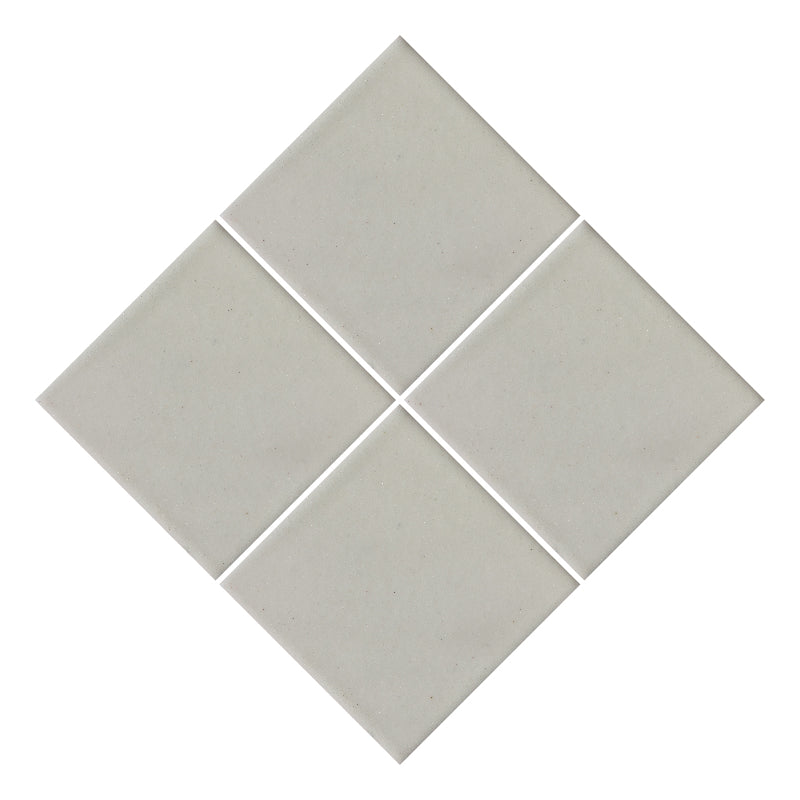 Azulejo 10.5cm Artesanal Tipo Talavera Liso 90pz Blanco Natural - Mate