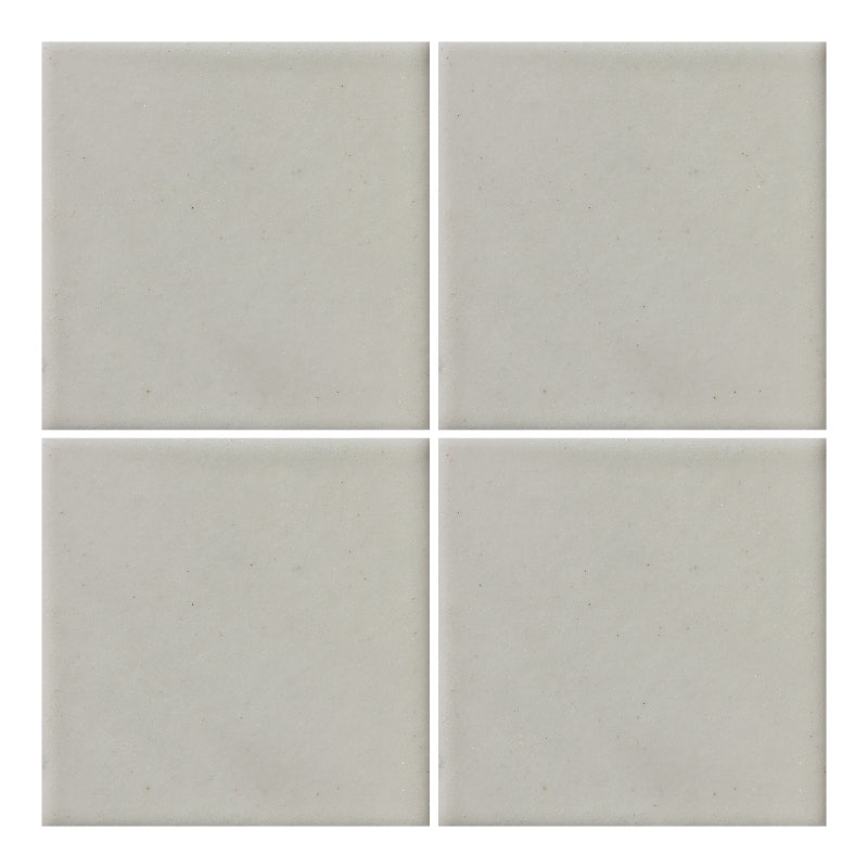 Azulejo 10.5cm Artesanal Tipo Talavera Liso 90pz Blanco Natural - Mate