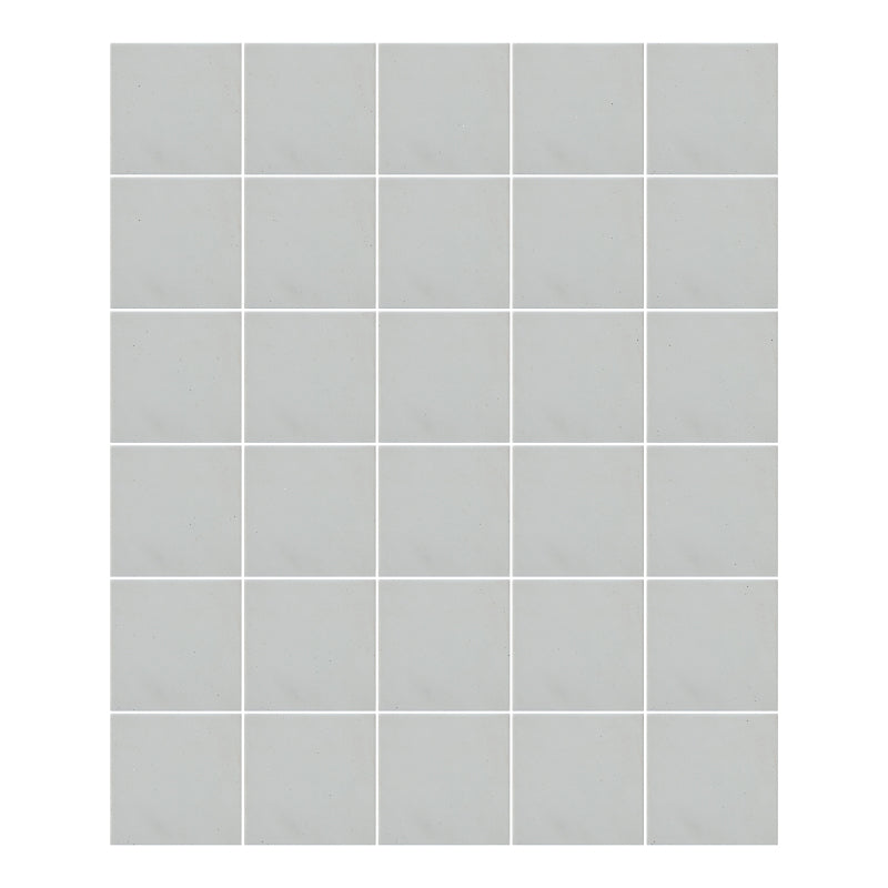 Azulejo 10.5cm Artesanal Tipo Talavera Liso 90pz Blanco Frío - Mate