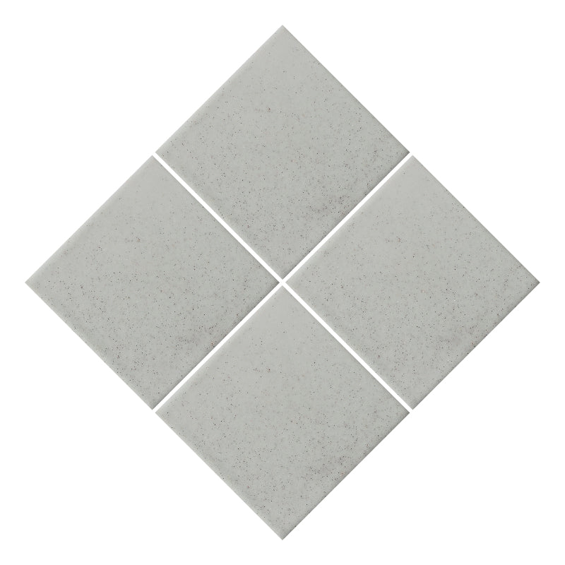 Azulejo 10.5cm Artesanal Tipo Talavera Liso 90pz Blanco Salpicado - Mate