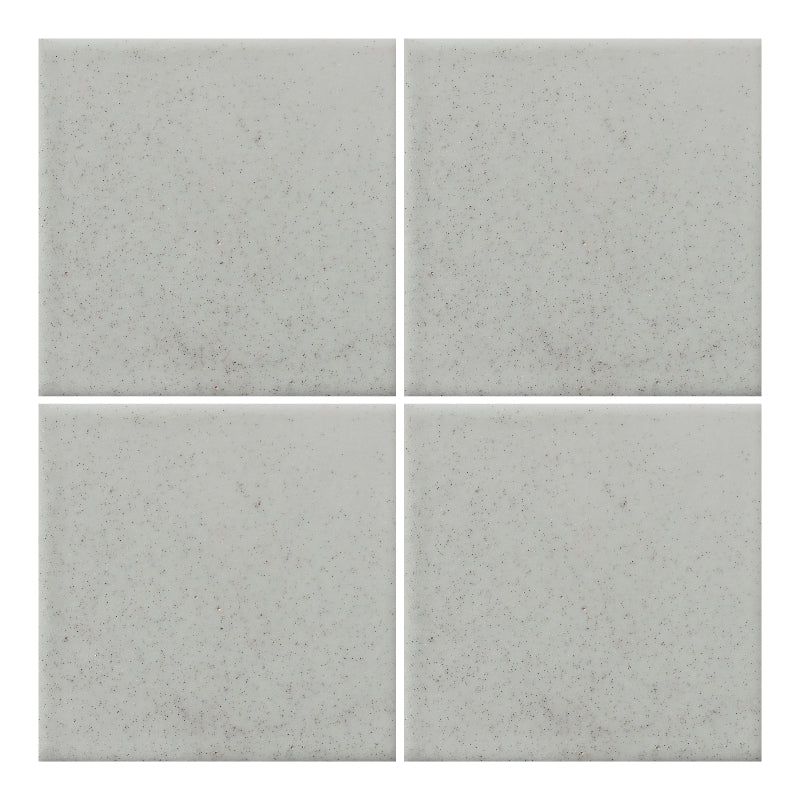 Azulejo 10.5cm Artesanal Tipo Talavera Liso 90pz Blanco Salpicado - Mate