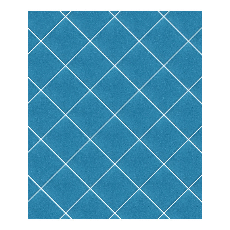 Azulejo 10.5cm Artesanal Tipo Talavera Liso 90pz Azul Cerúleo - Mate