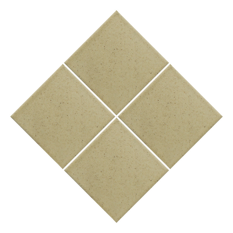 Azulejo 10.5cm Artesanal Tipo Talavera Liso 90pz Arena Dorada - Mate