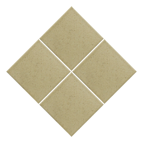 Azulejo 10.5cm Artesanal Tipo Talavera Liso 90pz Arena Dorada - Mate