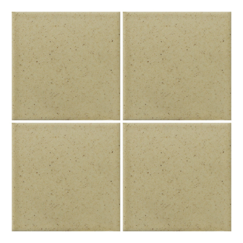 Azulejo 10.5cm Artesanal Tipo Talavera Liso 90pz Arena Dorada - Mate