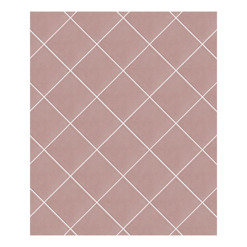 Azulejo 10.5cm Artesanal Tipo Talavera Liso 90pz Rosa Empolvado - Mate