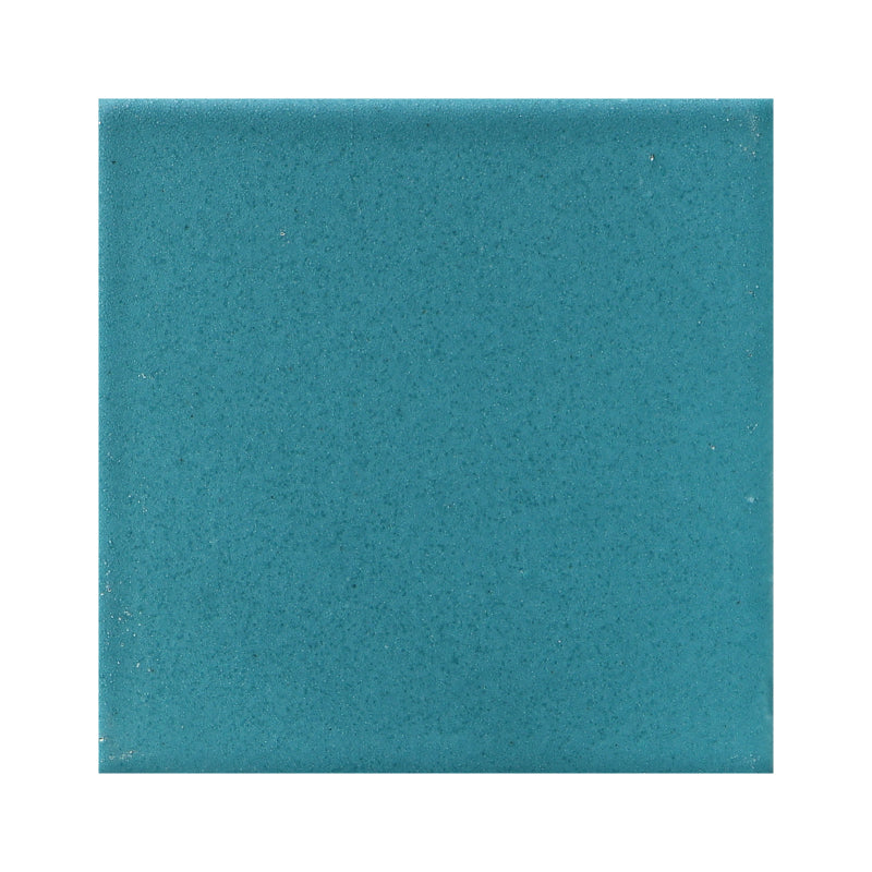 Azulejo 10.5cm Artesanal Tipo Talavera Liso 90pz Turquesa Profundo - Mate