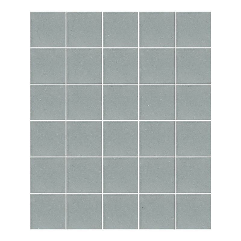 Azulejo 10.5cm Artesanal Tipo Talavera Liso 90pz Gris Verdoso - Mate