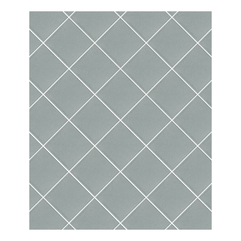 Azulejo 10.5cm Artesanal Tipo Talavera Liso 90pz Gris Verdoso - Mate