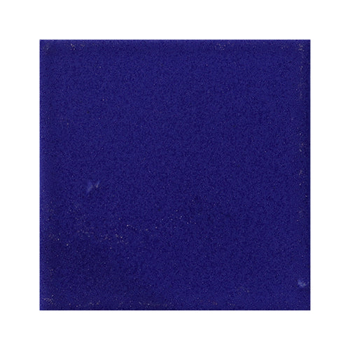 Azulejo 10.5cm Artesanal Tipo Talavera Liso 90pz Azul Cobalto - Mate