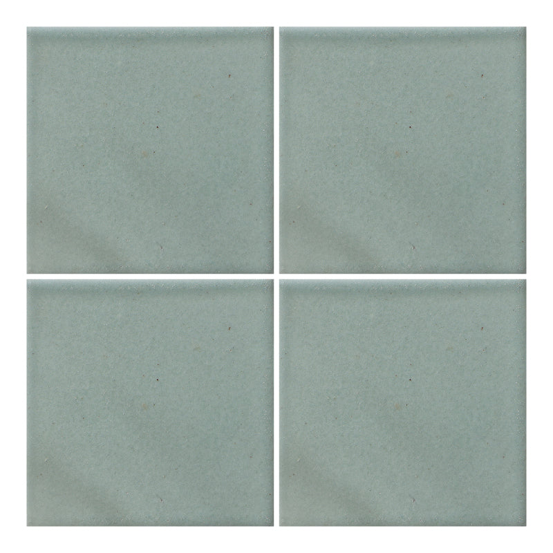 Azulejo 10.5cm Artesanal Tipo Talavera Liso 90pz Verde Salvia - Mate