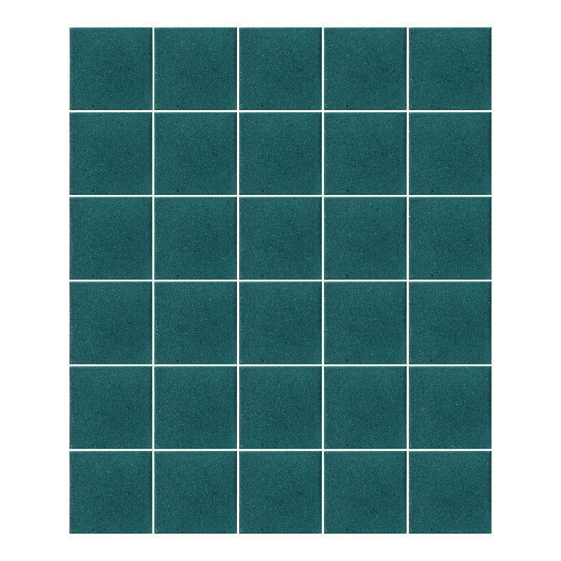 Azulejo 10.5cm Artesanal Tipo Talavera Liso 90pz Verde Petróleo - Mate