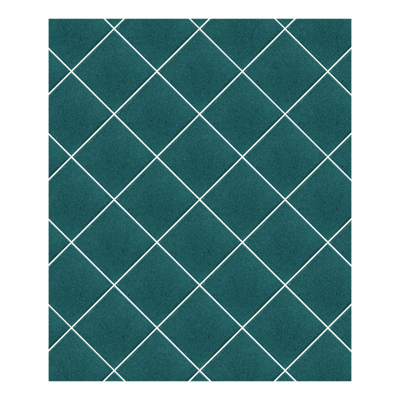 Azulejo 10.5cm Artesanal Tipo Talavera Liso 90pz Verde Petróleo - Mate