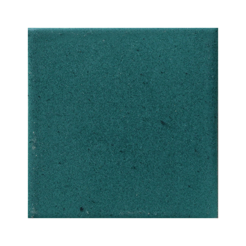Azulejo 10.5cm Artesanal Tipo Talavera Liso 90pz Verde Petróleo - Mate