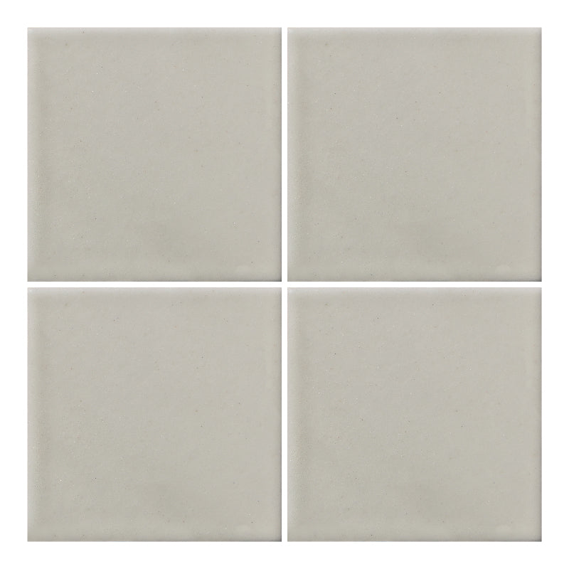 Azulejo 10.5cm Artesanal Tipo Talavera Liso 90pz Blanco Cálido - Mate