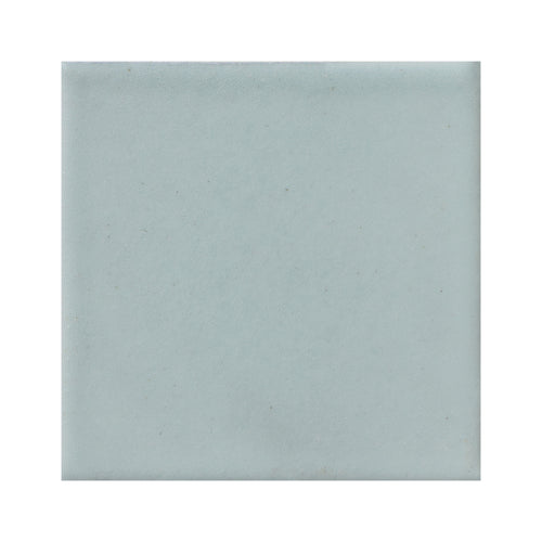 Azulejo 10.5cm Artesanal Tipo Talavera Liso 90pz Azul Grisaceo Claro - Mate