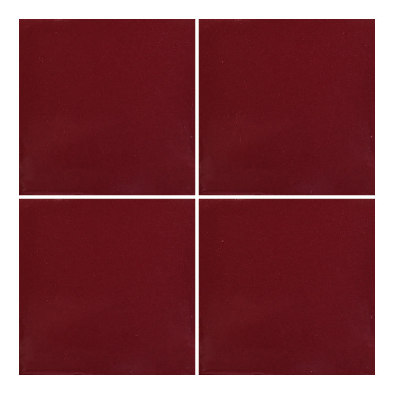 Azulejo Cerámico 10.5cm 1m2 Vino Liso