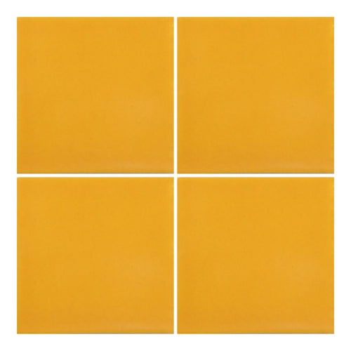 Azulejo Cerámico 1m2 Amarillo Mostaza Liso