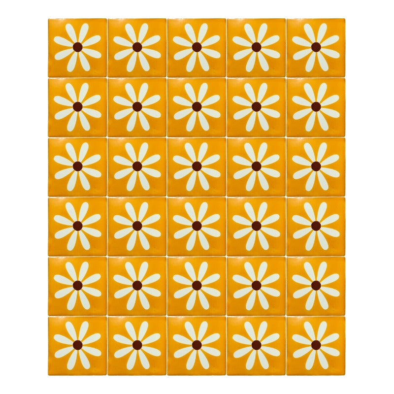 Azulejo Artesanal Talavera Liso 90pz #acls-101