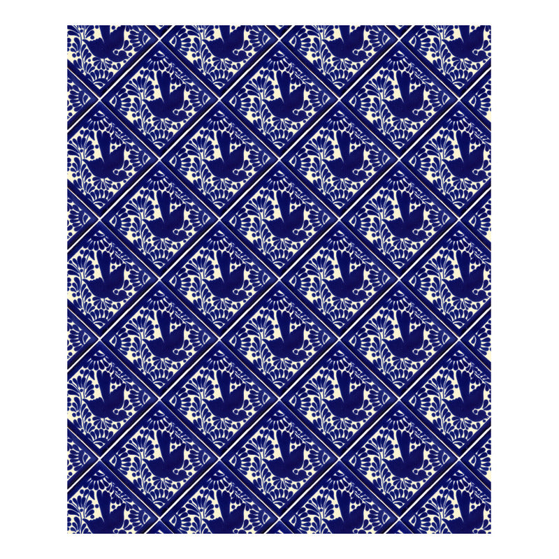 Azulejo 10.5cm Artesanal Talavera Liso 90pz #acls-128
