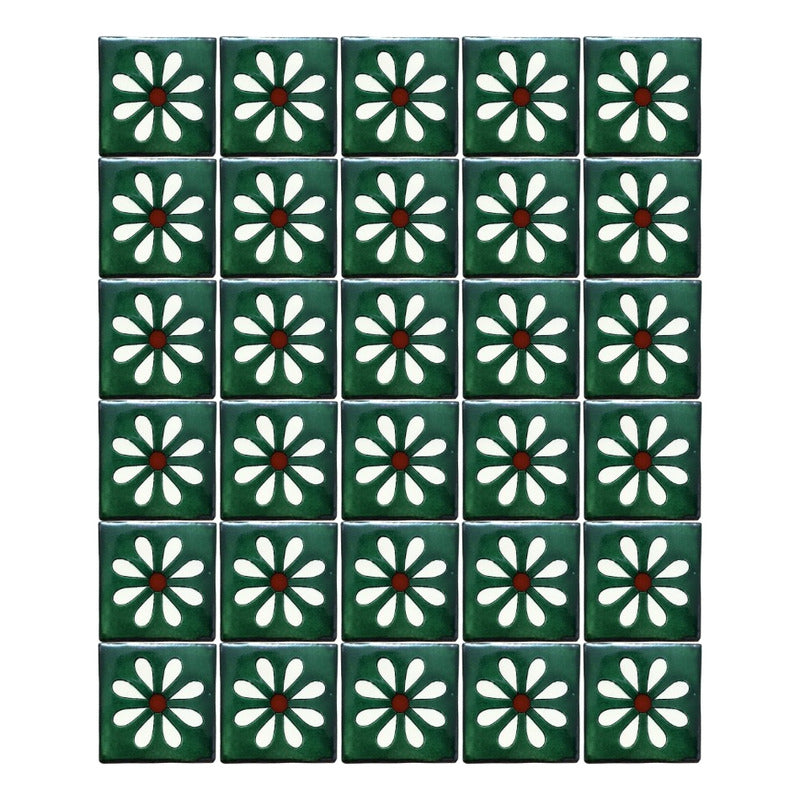 Azulejo Artesanal Tipo Talavera Liso 90pz #acls-103
