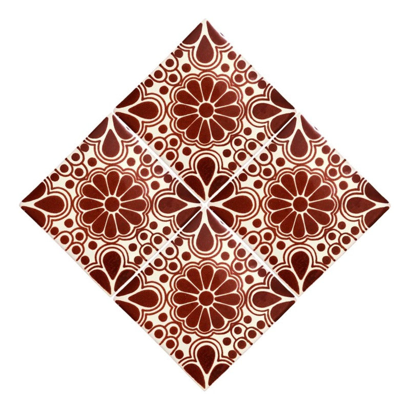 Azulejo Artesanal Tipo Talavera Liso 90pz #acls-76