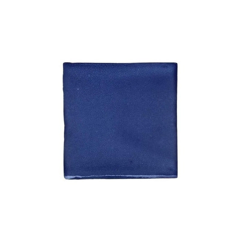 Azulejo 15.5cm Artesanal Talavera Liso 44pz Colores Azul Mezclilla