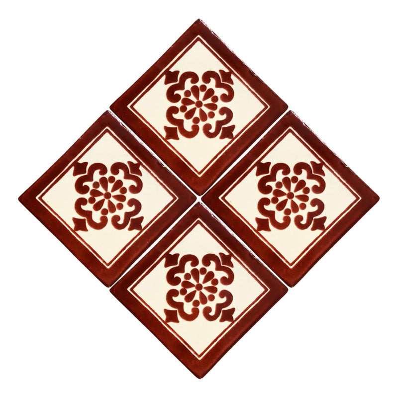 Azulejo 10.5cm Artesanal Talavera Liso 90pz #acls-73