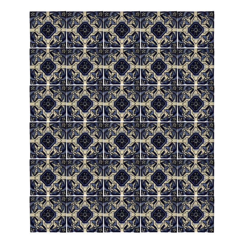 Azulejo Artesanal Tipo Talavera Liso 90pz #acln-25