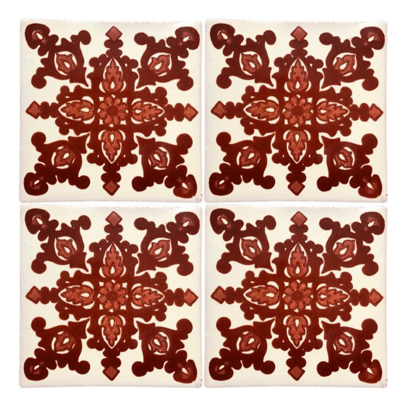 Azulejo 10.5cm Artesanal Talavera Liso 90pz #acls-94
