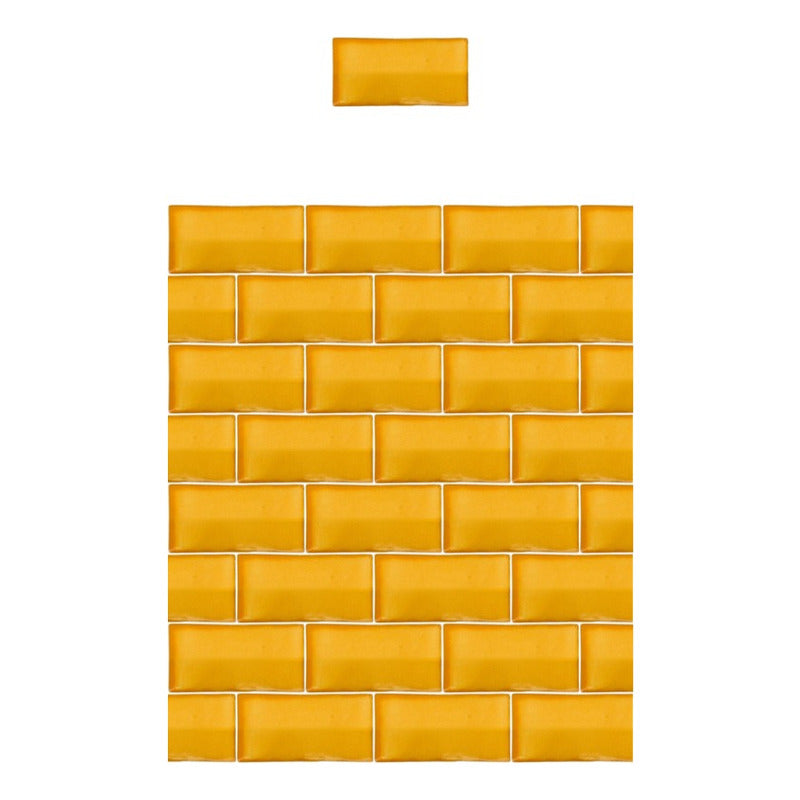 Azulejo 7.5cmx15.5cm Artesanal Talavera Liso 86pz Ama S/bco