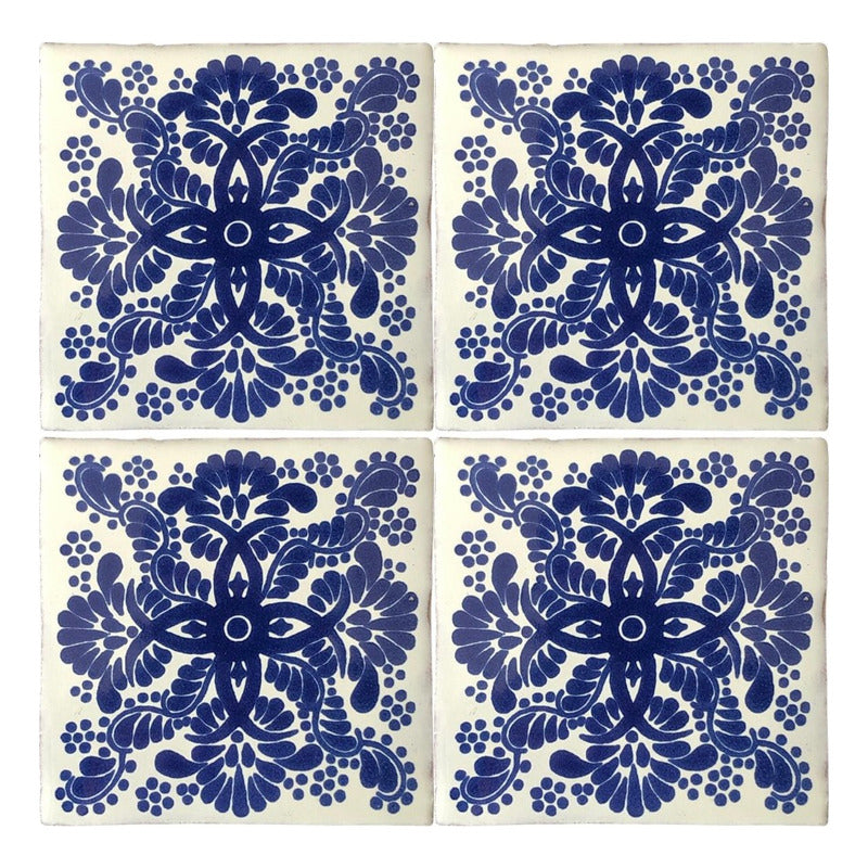 Azulejo Artesanal Tipo Talavera Liso 90pz #acls-51