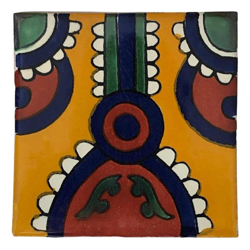 Azulejo 10.5cm Artesanal Talavera Liso 90pz #acln-23
