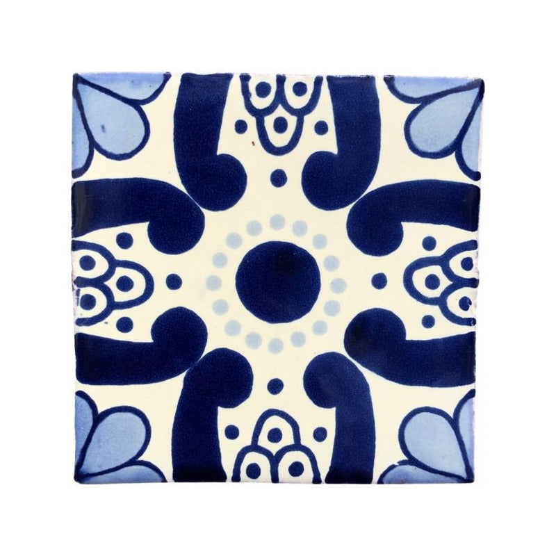 Azulejo 10.5cm Artesanal Talavera Liso 90pz #acls Acls-85