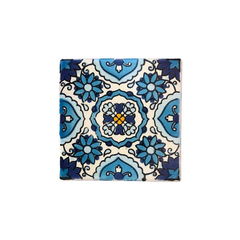 Azulejo 10.5cm Artesanal Tipo Talavera Liso 90pz #acln Acln-59