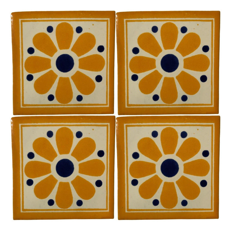 Azulejo Artesanal Tipo Talavera Liso 90pz #acls-82