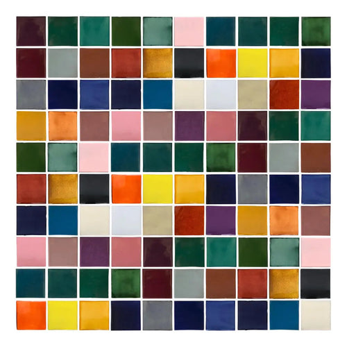 Azulejo Artesanal Liso Surtido Colores