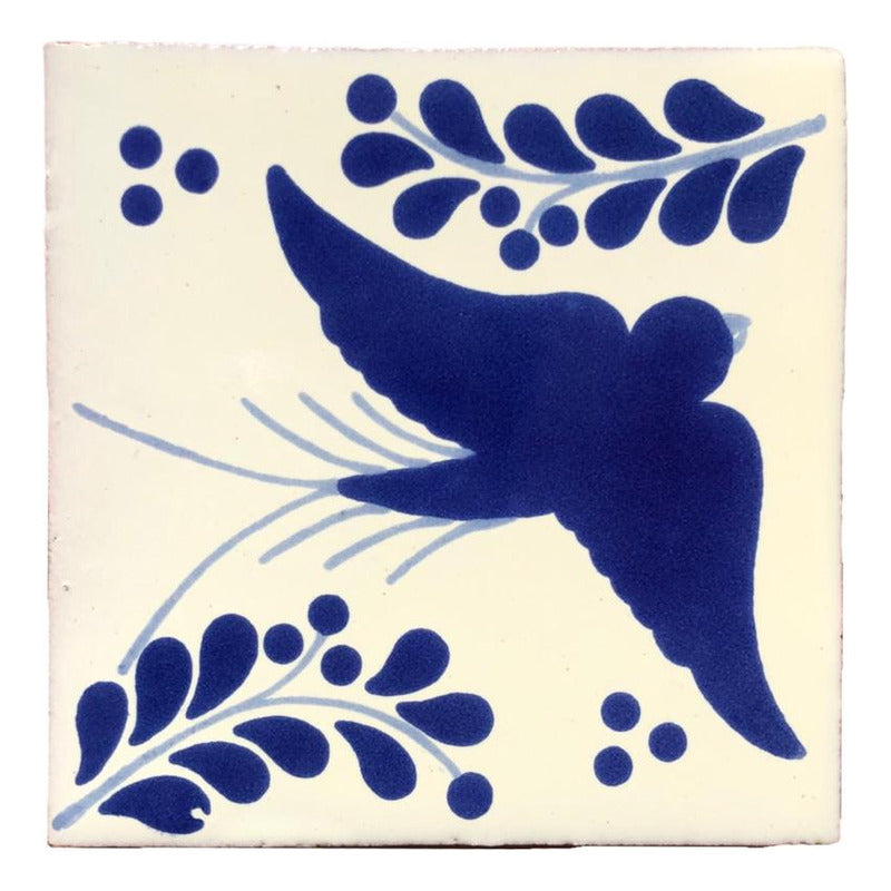 Azulejo 10.5cm Artesanal Talavera Liso 90pz #acls-131