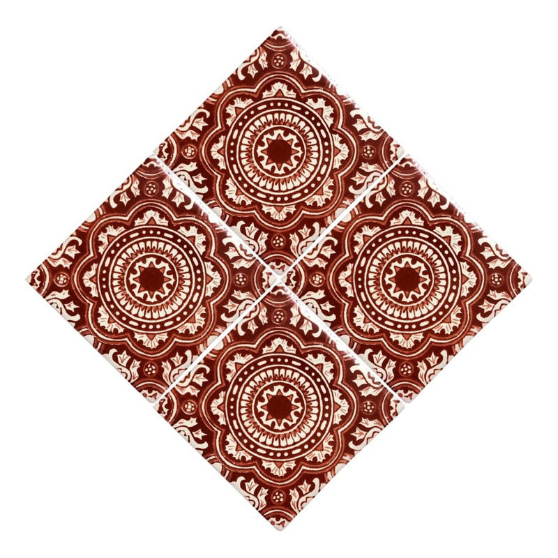 Azulejo Artesanal Tipo Talavera Liso 90pz #acls-93