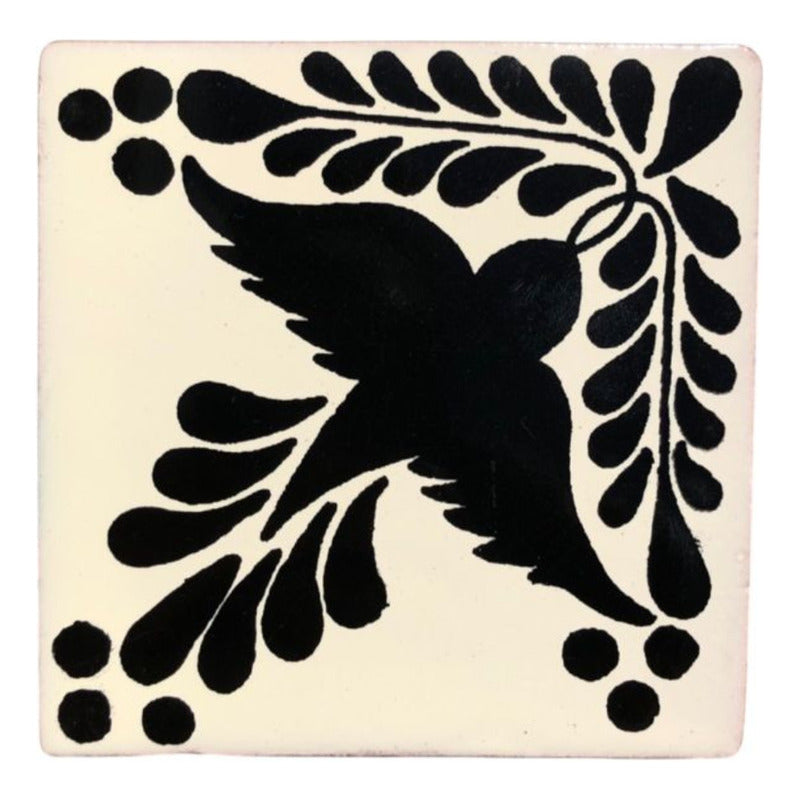 Azulejo 10.5cm Artesanal Tipo Talavera Liso 90pz #acls Acls-108