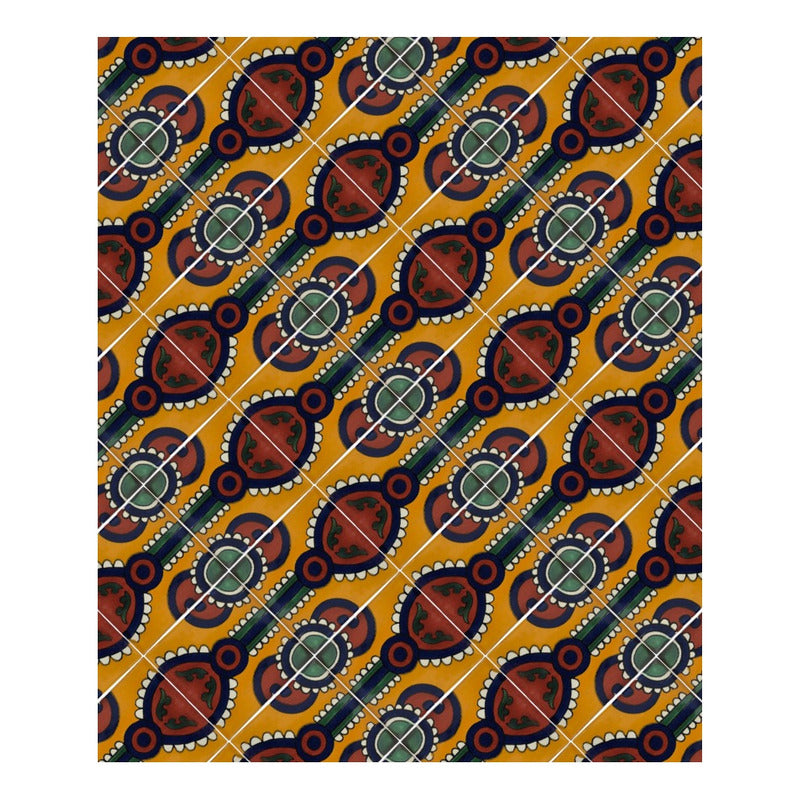 Azulejo 10.5cm Artesanal Talavera Liso 90pz #acln-23