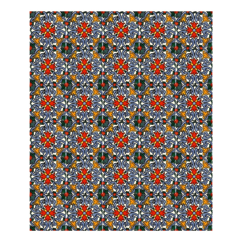 Azulejo 10.5cm Artesanal Tipo Talavera Liso 90pz #acln Acln-45
