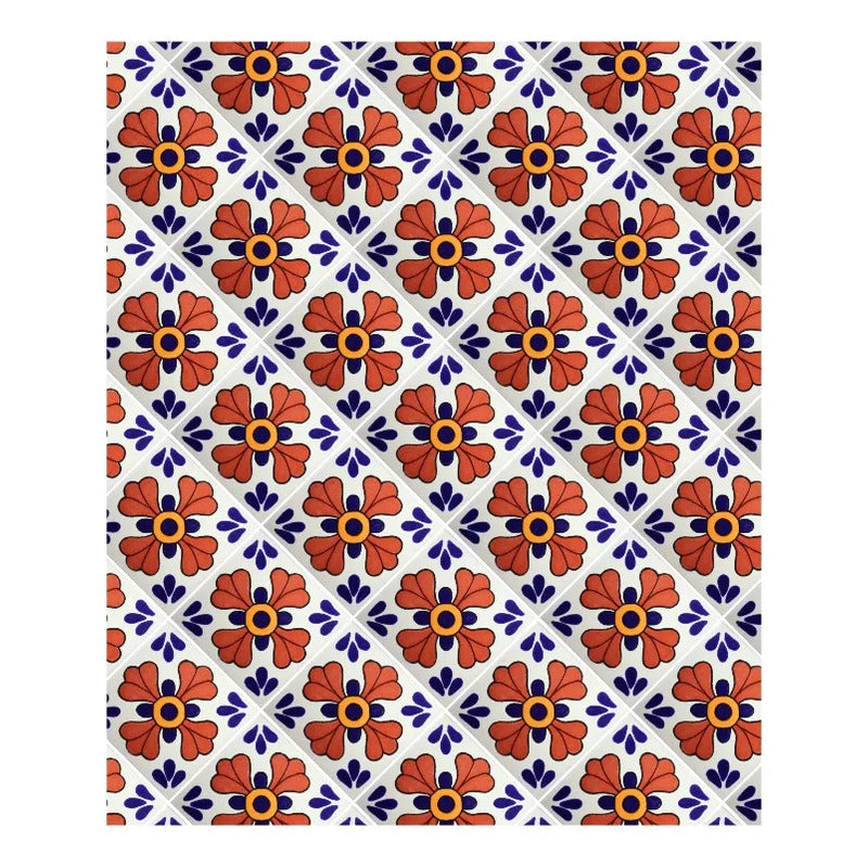 Azulejo Cerámico Artesanal 1m2  Alhambra 20 Blanco
