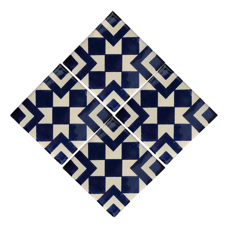 Azulejo 10.5cm Artesanal Talavera Liso 90pz #acls Acls-40