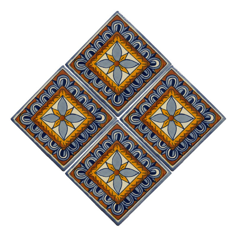 Azulejo Artesanal Talavera Liso 90pz #acln-35