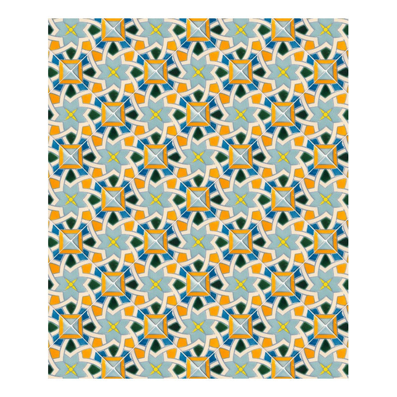 Azulejo 10.5cm Artesanal Talavera Liso 90pz #acln-44