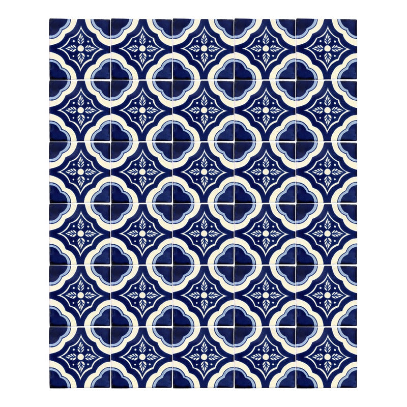 Azulejo Artesanal Talavera Liso 90pz #acls-88