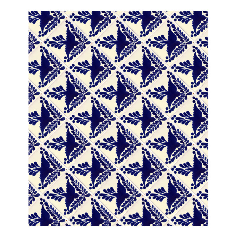Azulejo 10.5cm Artesanal Talavera Liso 90pz #acls-129