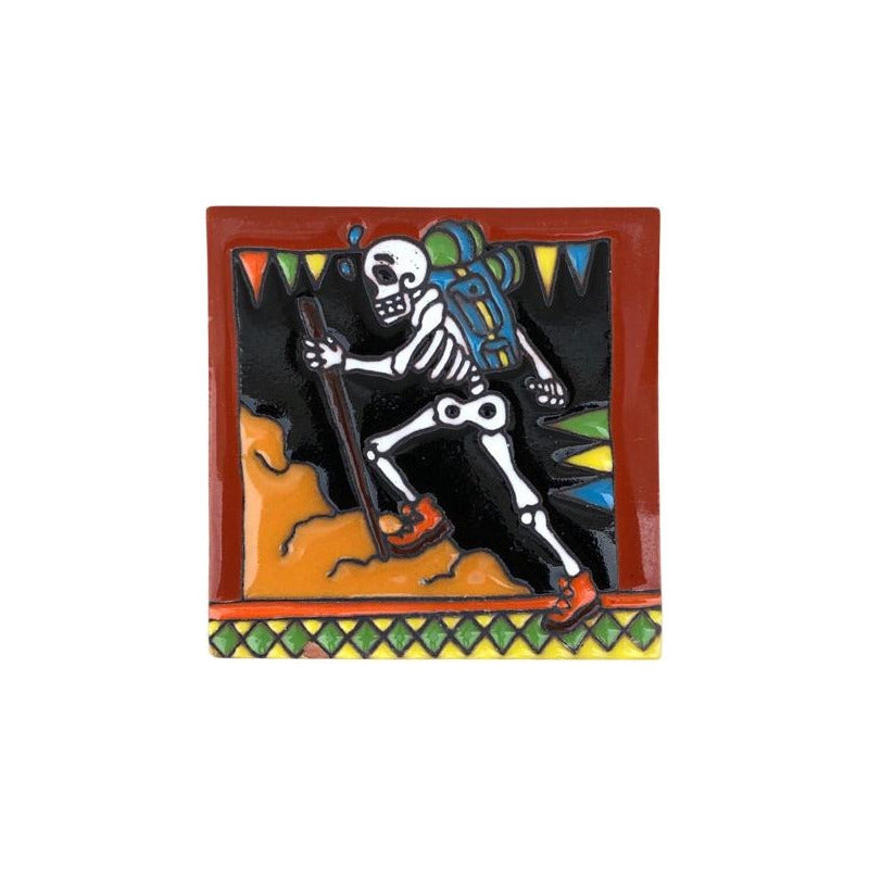 Azulejo 11cm Artesanal Tipo Talavera Relieve 90pz #acre Acre-53